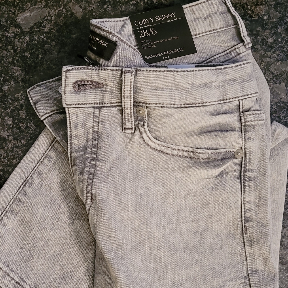 Banana Republic Grey wash jeans